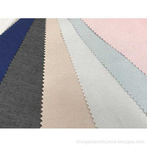 T/C Stretch Yarn-dyed Plain Stripe Fabric